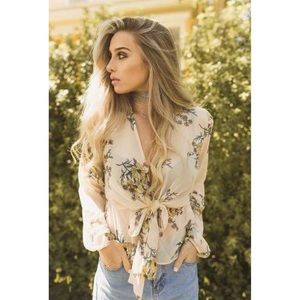 Contemporary Floral Blouse